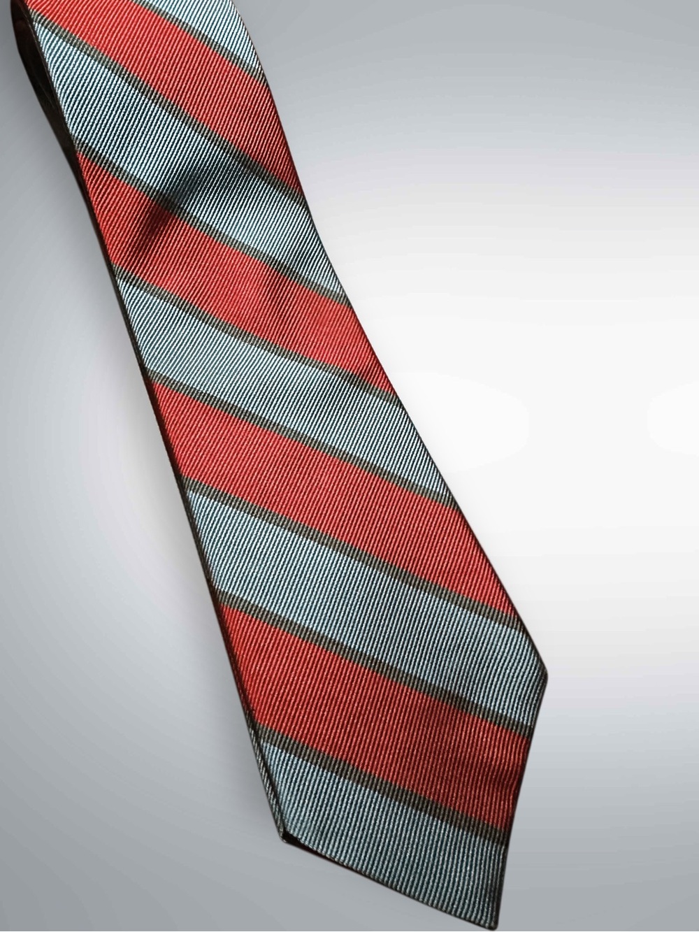 Paul Stuart Classic Men’s Silk Rep Tie ‘*Made in Switzerland* Mint